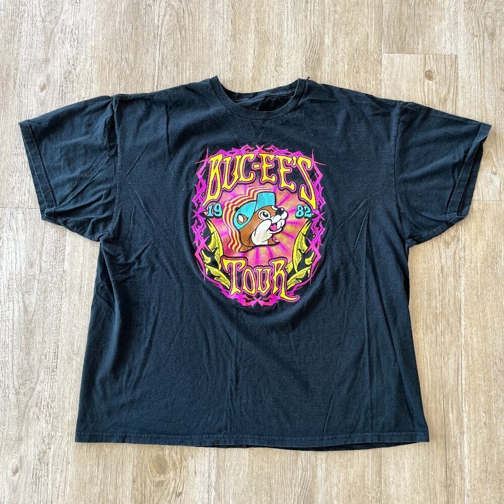 Unisex Buc-ee's Black 1982-2021 Tour Short Sleeve Tshirt - XXL